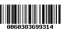 Código de Barras 0060383699314