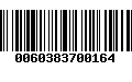 Código de Barras 0060383700164