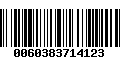 Código de Barras 0060383714123