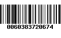 Código de Barras 0060383720674