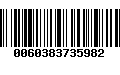 Código de Barras 0060383735982