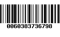 Código de Barras 0060383736798