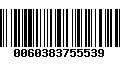 Código de Barras 0060383755539