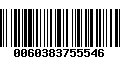 Código de Barras 0060383755546