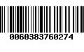 Código de Barras 0060383760274