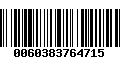 Código de Barras 0060383764715