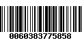 Código de Barras 0060383775858