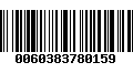 Código de Barras 0060383780159