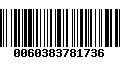 Código de Barras 0060383781736