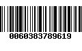 Código de Barras 0060383789619