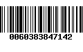 Código de Barras 0060383847142