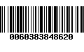 Código de Barras 0060383848620