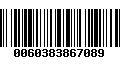 Código de Barras 0060383867089