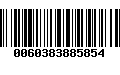 Código de Barras 0060383885854