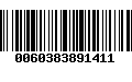 Código de Barras 0060383891411