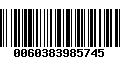 Código de Barras 0060383985745