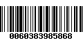 Código de Barras 0060383985868