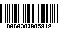 Código de Barras 0060383985912