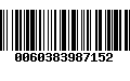 Código de Barras 0060383987152