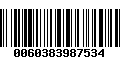 Código de Barras 0060383987534