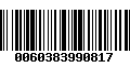 Código de Barras 0060383990817