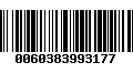 Código de Barras 0060383993177