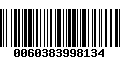 Código de Barras 0060383998134