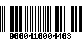 Código de Barras 0060410004463