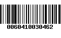 Código de Barras 0060410030462