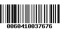 Código de Barras 0060410037676