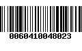 Código de Barras 0060410048023