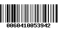 Código de Barras 0060410053942