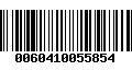 Código de Barras 0060410055854