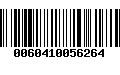 Código de Barras 0060410056264