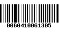 Código de Barras 0060410061305