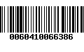 Código de Barras 0060410066386