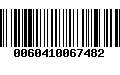 Código de Barras 0060410067482