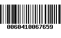 Código de Barras 0060410067659