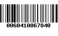 Código de Barras 0060410067840