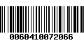 Código de Barras 0060410072066