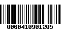 Código de Barras 0060410901205