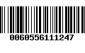 Código de Barras 0060556111247