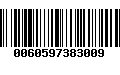 Código de Barras 0060597383009