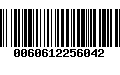 Código de Barras 0060612256042