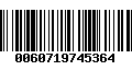 Código de Barras 0060719745364