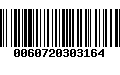 Código de Barras 0060720303164