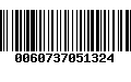 Código de Barras 0060737051324