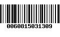 Código de Barras 0060815031309