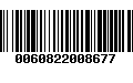 Código de Barras 0060822008677