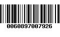 Código de Barras 0060897007926